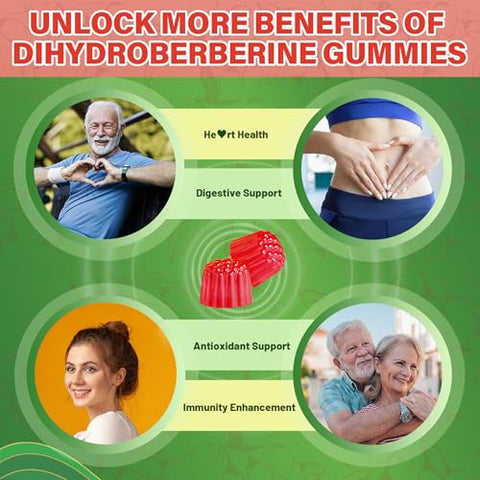 NEVISS - Gomas de Berberina com Dihidroberberina 5X Alta Absorção, Berberina com Canela do Ceilão Ativa AMPK, Melão Amargo, Cúrcuma