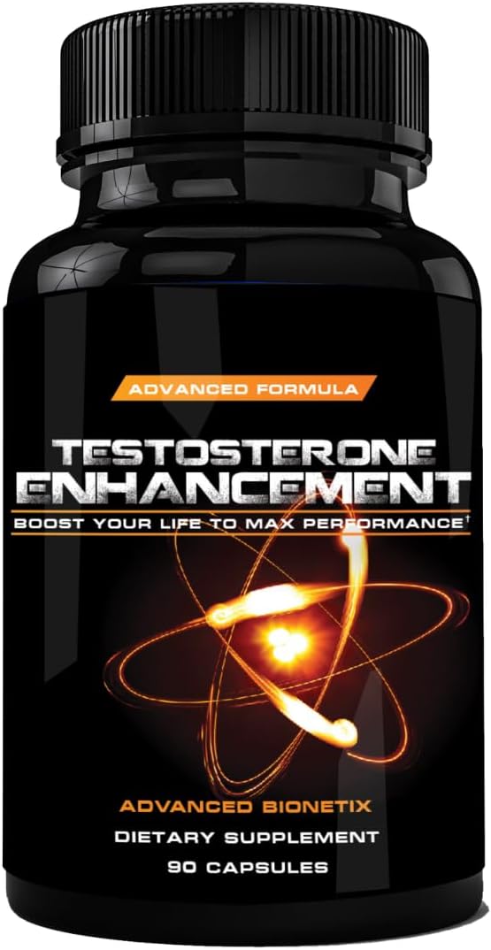 Advanced Bionetix - Suplemento de Testosterona para Aumento Masculino. #1 Recomendado por Homens Acima dos 40 Anos* Aumente o Desejo, Energia e Massa Muscular Magra. Elimine Gordura com Zinco, Tribulus, Tongkat Ali, Horny Goat