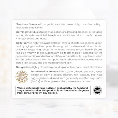 Pure Therapro Rx - Pure Bio Boron 10mg – Bororganic Glycine Boron 3 Meses – Suprimento para Homens