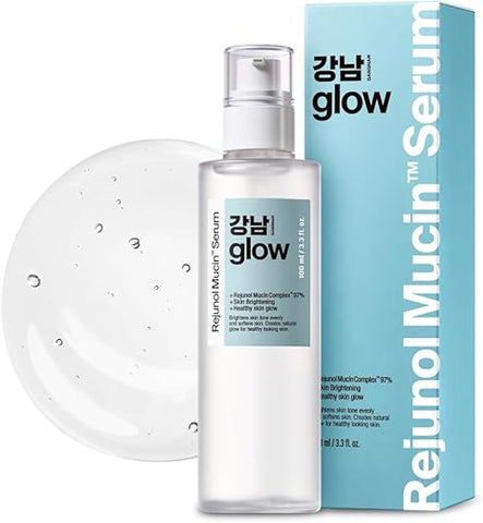 GANGNAM GLOW - Rejunol Mucin Serum 100ml – 97% Soro de Mucina de Caracol I Pantenol I Niacinamida I Cuidados com a Pele I Esfoliante Facial I Hidratante Facial