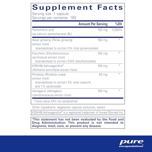 Phyto-ADR | Fórmula Vegetariana de Suporte Adrenal | 180 Cápsulas - Pure Encapsulations
