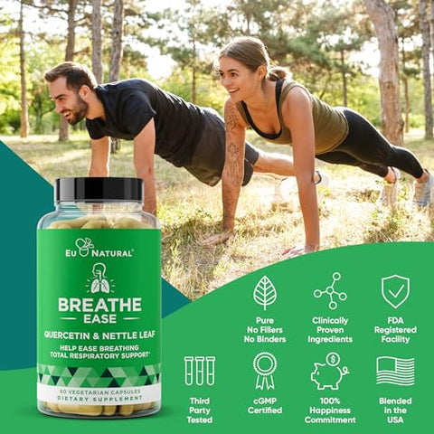 Eu Natural - Inalador Breathe – Suporte para Sinusite, Pulmões, Respiração Aberta – 30ml