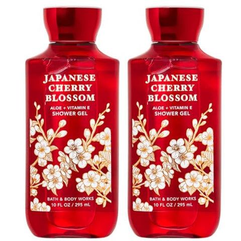 Bath & Body Works - Conjunto Presente Shower Gel Bath and Body Works Flor de Cerejeira Japonesa 300ml 2 Unidades (Flor de Cerejeira Japonesa)