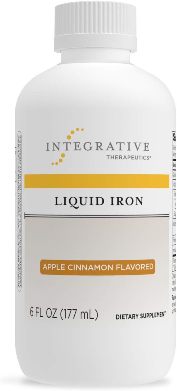 Liquid Iron – Suplemento de Ferro com Vitamina B12 e Ácido Fólico – Vegano, Sem Glúten – 60 ml - Integrative Therapeutics