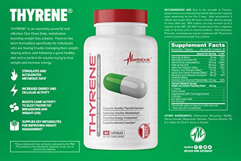 Thyrene – Suporte Orgânico para a Tireoide – 60 cápsulas - Metabolic Nutrition