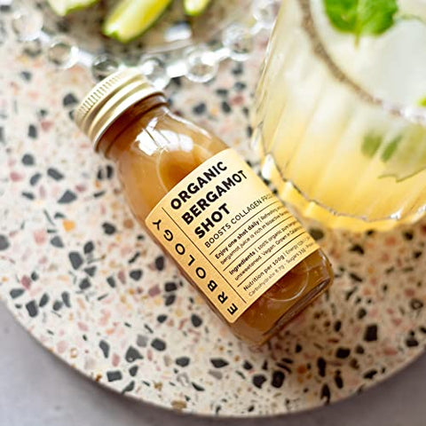 Erbology - Suco de Bergamota Orgânico 100%% Natural 12 Shots Diários (60ml) – Fortalece a Imunidade e Produção de Colágeno – Rico em Vitamina C e Flavonoides Bioativos – Direto da Fazenda na Itália