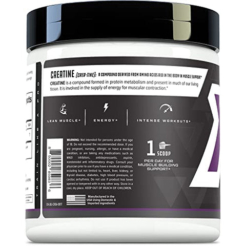 Creatina Monohidratada Pura – 5g Por Porção 50 Porções – Construtor Muscular Premium Aumenta Força e Desempenho - Cutler Nutrition