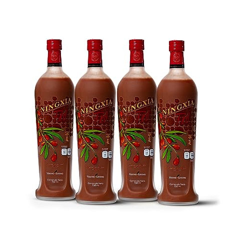 NingXia Red | 750 ml Bottle | Superfrutas Antioxidantes | Bebida Energética | Aumente sua Energia Física | Com Wolfberry, Ameixa, Aronia, Cereja - Young Living