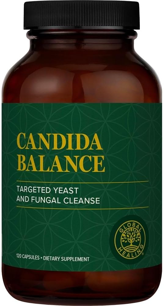 Global Healing Center - Global Healing Candida Cleanse (Mycozil) – Desintoxicação para Limpeza Natural de Candida, Ajuda na Saúde Intestinal e Vaginal, Complexo de Equilíbrio Feminino para Mulheres, Candida
