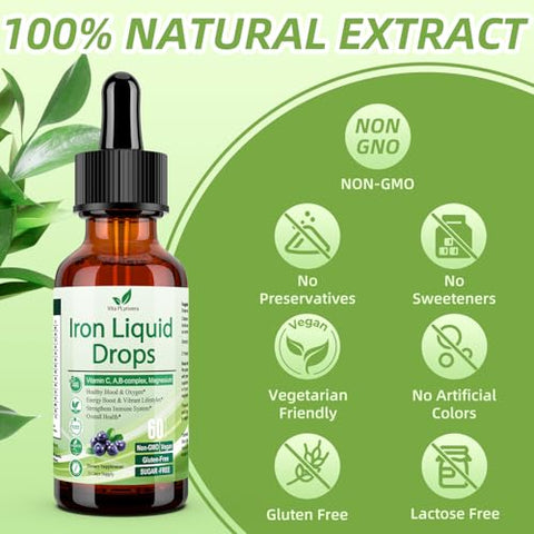 Vita PLynxera - Suplemento Líquido de Ferro para Mulheres e Homens – Marca em Destaque