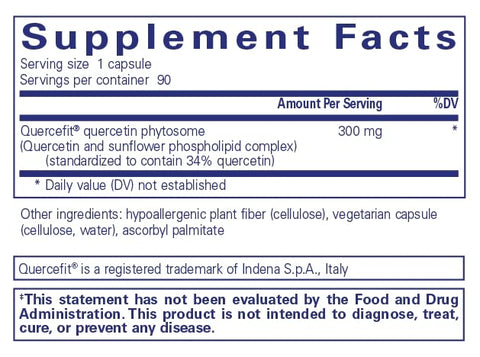 Quercetin UltraSorb | Suporte Celular, Imunológico e Cardiovascular Aprimorado | 90 Cápsulas - Pure Encapsulations