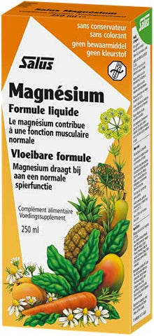 Magnesium Líquido | Alta Absorção em Forma de Gluconato e Citrato | Suplemento de Magnésio para Mulheres, Homens e Crianças | Vegetariano, Sem Glúten, Não-OGM (250ml) - Salus