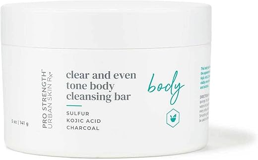 Sabonete em Barra para Limpeza Corporal | Clareador e Suavizante para Melhorar a Aparência de Manchas e Tom Desigual da Pele, Use nas Costas e Ombros | Marca Urban Skin Rx - Urban Skin Rx