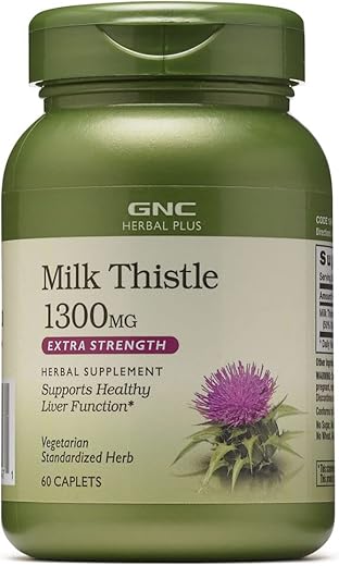 Herbal Plus Cardo Mariano 1300mg | Suporte à Função Saudável do Fígado | Vegetariano | 60 Comprimidos - GNC