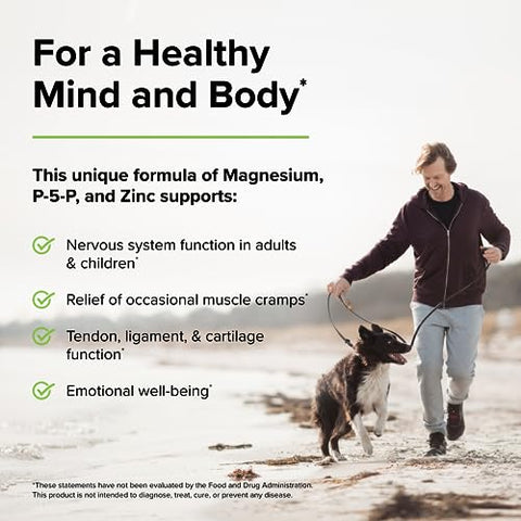BioActive Magnesium Complex – 120 Cápsulas – com Vitamina B6 | Complexo de Magnésio Bioativo - Terry Naturally