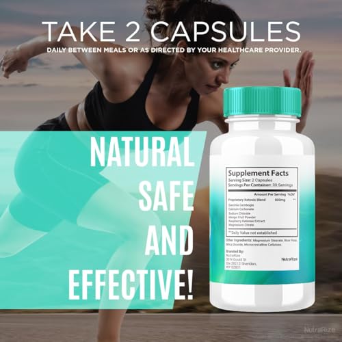 NutraRize - Puralean Capsules – Suplemento Dietético Puralean para Saúde Avançada do Peso, Pílulas de Força Máxima 100% Naturais para Combater a Gordura Abdominal, Fórmula Oficial, Avaliações Pura Lean (60…)