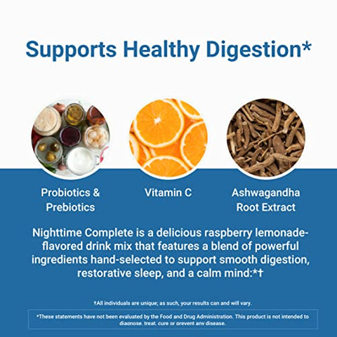 Bebida Noturna Completa para o Bem-Estar Diário – Digestão Suave, Saúde Intestinal, Calma com Prebióticos, Probióticos, 12 Bilhões de UFC - ACTIVATEDYOU