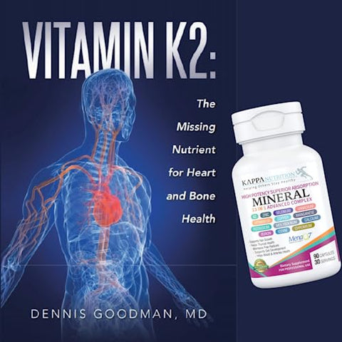 Vitaminas K2, D3, Zinco, Selênio, Vanádio, Cobre, Manganês, Potássio, Molibdênio, Cálcio, Cromo, Iodo, Boro – 90 Cápsulas – Mineral 13 em 1 - KAPPA NUTRITION