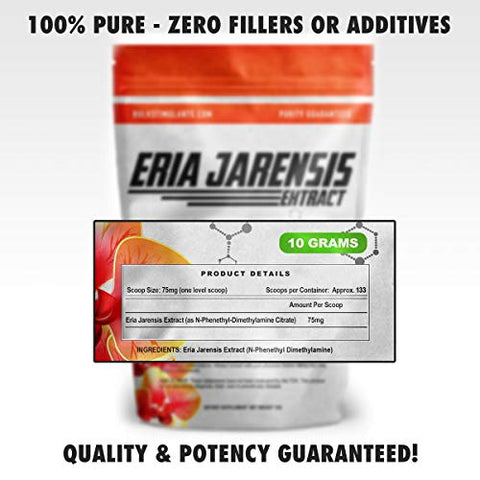 BulkStimulants.com - ERIA JARENSIS Extract – Pó a Granel 10g 133 Porções – Novo Suplemento de Ervilha ✮ Novo Estimulante e NOOTRÓPICO ✮ Aumente o Foco, Energia e Desempenho Cognitivo – Inclui Medidor