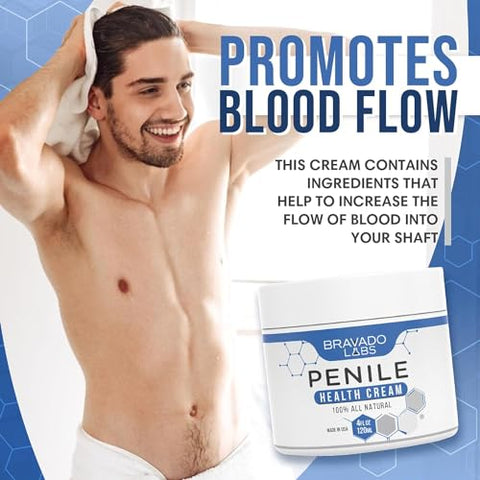 Bravado Labs - Creme Premium para Saúde Peniana – Creme Natural 100% para a Saúde Íntima Masculina – Alívio de Vermelhidão, Ressecamento e Irritação – Hidratante Peniano – 4g