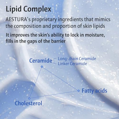 Creme AESTURA ATOBARRIER365 com Ceramida, Hidratante Coreano para Reparar a Barreira | Hidratação Duradoura de 120 horas, Ceramidas em Cápsulas para Pele Seca | 50g