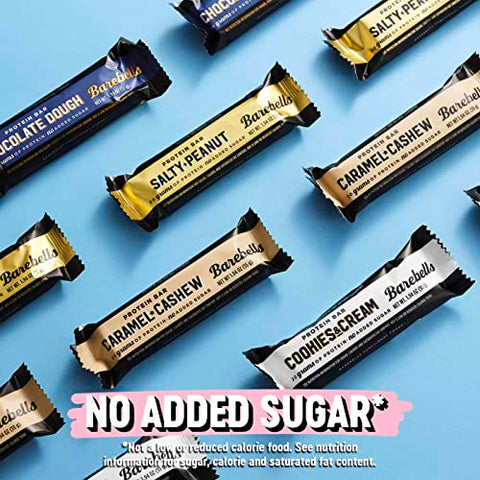 BAREBELLS - Barebells Pack com Variedade de Barras de Proteína – 12 Unidades, Barras de 53g – Snacks Proteicos com 20g de Proteína – Barra de Chocolate com 1g de Açúcares – Ideal para Consumir em Movimento