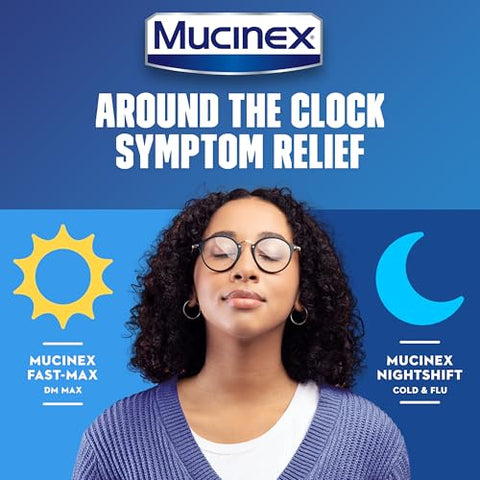 FastMax DM Max Cold – Alívio rápido para o resfriado com tosse seca – 120ml - Mucinex