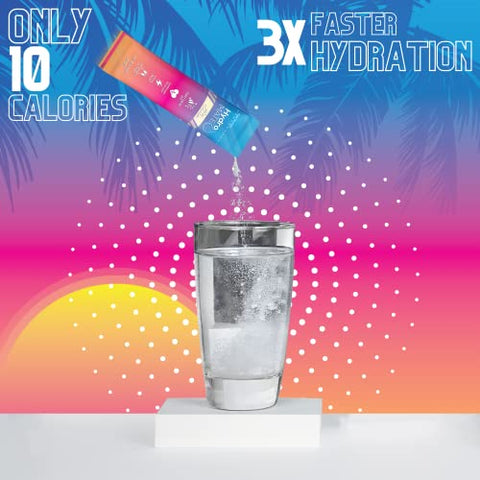 HydroMATE Pó de Eletrólitos Sabor Abacaxi Acelerador de Hidratação Baixo em Açúcar para Recuperação Favors de Festa Tropical Pina Colada 30 Unidades - NatureWorks