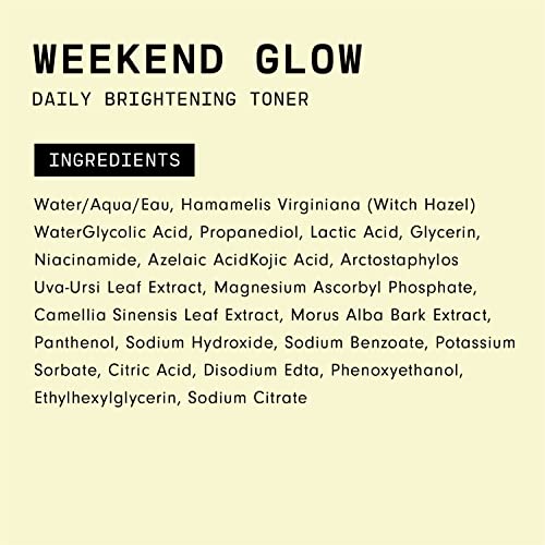 Weekend Glow – Tratamento Esfoliante Líquido Diário com AHA, Vitamina C e Ácido Azelaico – Uniformiza o Tom da Pele e Reduz Manchas Pós-Acne – Vegano (4g) - Versed
