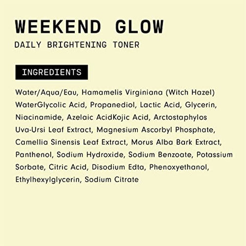 Weekend Glow – Tratamento Esfoliante Líquido Diário com AHA, Vitamina C e Ácido Azelaico – Uniformiza o Tom da Pele e Reduz Manchas Pós-Acne – Vegano (4g) - Versed