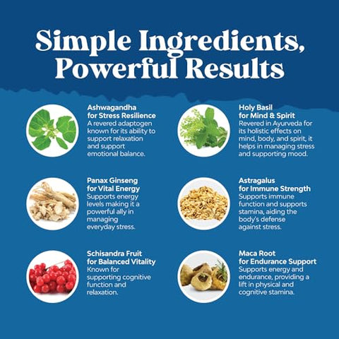 Natures Craft - Suplemento Herbal Adaptogen para Apoio ao Humor – Adaptógenos Calmantes para o Estresse – Marca: [Nome da Marca]