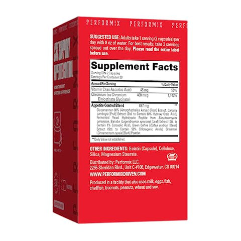 SST Controle de Apetite – 60 Cápsulas – Garcinia Cambogia, Vitamina C, Cálcio, Cromo - PERFORMIX