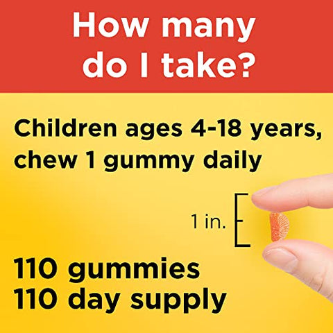 Kids First Gummies Vitamina C, Suporte Imunológico, 110 Gummies, 110 Dias de Fornecimento - Nature Made