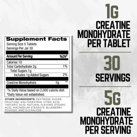 Ketostat - Micronized Creatine Chews 5G e Tablete de Monohidrato de Creatina Micronizada, Sabor Framboesa Azeda (150ct) para Mulheres