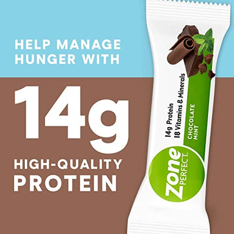 Zone Perfect - ZonePerfect Barras de Proteína, 14g de Proteína, 18 Vitaminas – Energize seu dia com as Barras de Proteína ZonePerfect