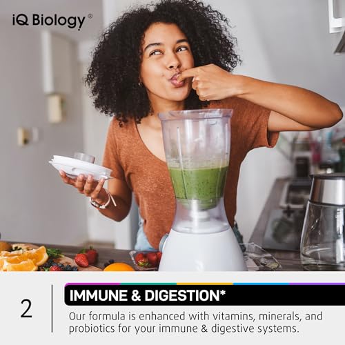IQ BIOLOGY - Suplemento Capilar para Crescimento dos Cabelos com Astragalus e Biotina – Suplementos Capilares para Crescimento dos Cabelos