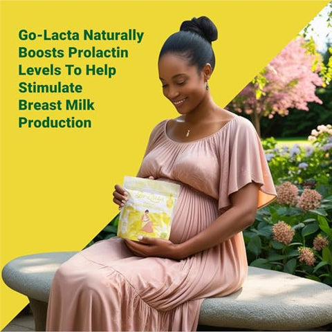 Go-Lacta - Cápsulas Premium de Moringa 100% Orgânica para Amamentação – Aumente a Produção de Leite Materno – Saúde para Mamãe e Bebê – Aumente a Produção de Leite Materno