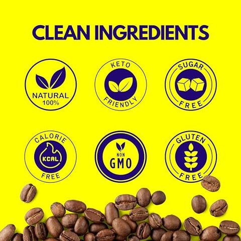 Coffee Tamer - Café Tamer Redutor de Ácido do Café em Grânulos 50 Pacotes – Reduz os Ácidos do Café em até 90% – Minerais Naturais – Amigo do Keto, Sem Açúcar, Sem Calorias, Não-OGM – 50 unidades