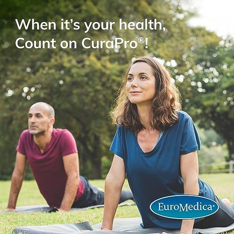 CuraPro – 750mg, 60 Softgels – Curcumina de Cúrcuma de Alta Potência – Estudos Clínicos em Fígado, Cérebro, Coração - Euromedica