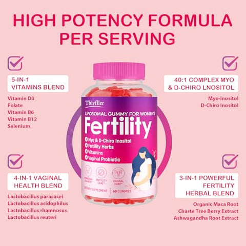Tbivfller - Suplemento de Fertilidade para Mulheres, Vitaminas Pré-Natais com Myo-Inositol – Marca em Destaque