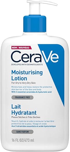 Loção Hidratante para Pele Seca a Muito Seca 473 ml com Ácido Hialurônico e 3 Ceramidas Essenciais - CeraVe