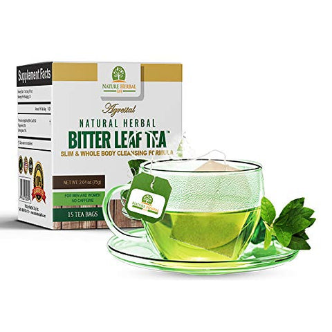 Nature Herbal Life - Chá de Folha Amarga Natural Herbal – Reforço Imunológico. 2 Caixas – Suplemento de Suporte para o Corpo Inteiro. 30 sachês de chá