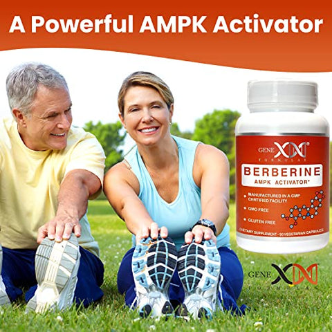 Genex Formulas - GENEX Berberine HCl 500mg (3-Pack) | Ativador AMPK Poderoso, Suporte à Saúde Cardíaca e Imunológica – Não-OGM, Sem Glúten, Vegetariano
