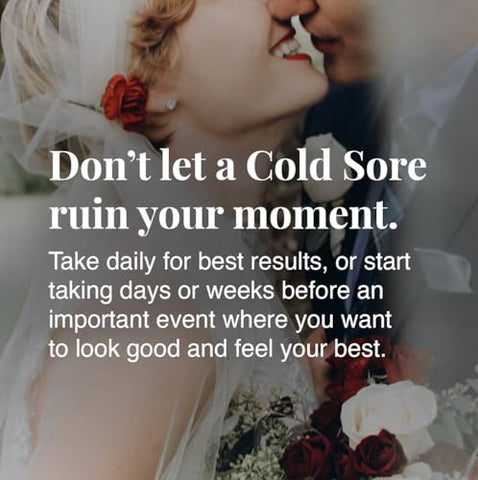 Cold Sore Shield - Suplemento Diário para Feridas Frias com L-Lisina | Não deixe uma ferida fria arruinar o seu momento | Tome diariamente | 60 unidades | Fabricado nos EUA