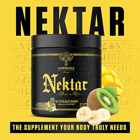 Nektar – Pó Superfood | Suplemento Completo para Saúde | 30 Porções (Sinfonia de Frutas) - Ambrosia