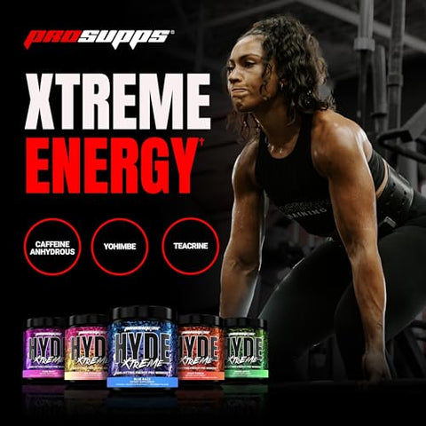 Mr. Hyde® Xtreme – Energético em Pó Pré-Treino de Alta Performance – Energia Intensa e Duradoura, Bombas Musculares – 300g - PROSUPPS