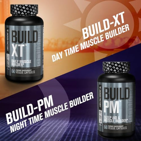 Build PM – Construtor Muscular Noturno – 60 Cápsulas - Jacked Factory