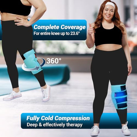 Joelheira de Gelo Extra Grande, Reutilizável, para Alívio da Dor, Recuperação de Lesões, Artrite, ACL – FSA HSA Elegível - Comfytemp
