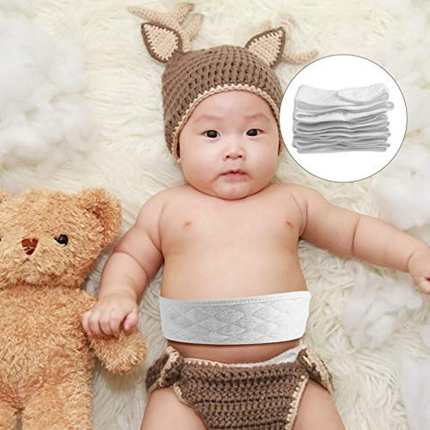 10 Faixas de Barriga Infantil em Algodão para Recém-Nascidos – Suporte para Cintura do Bebê e Cobertura Quente do Umbigo - Healifty